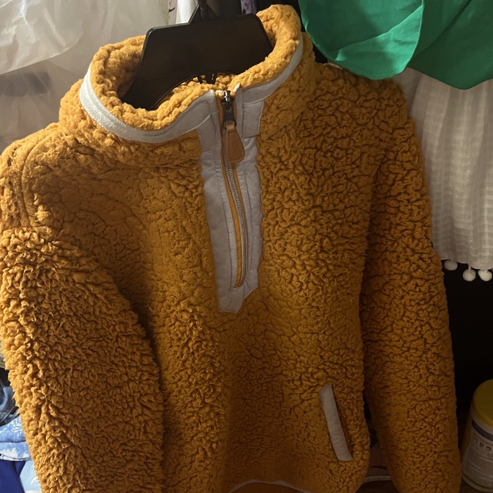Zip jacket for cold weather,  If you love short jackets this is short